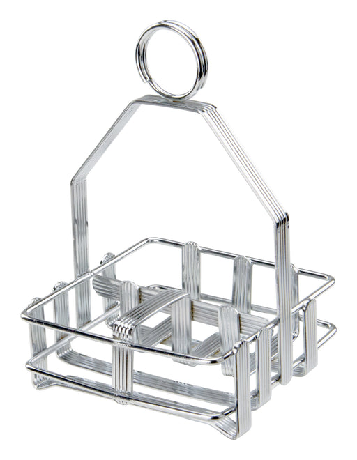 Chrome Plated Cruet Rack for Salt/Pepper Shaker & Sugar Packets (12 Each)-cityfoodequipment.com