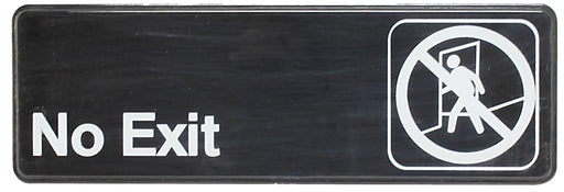 Sign 9" x 3" x 1/8", No Exit QTY-12-cityfoodequipment.com