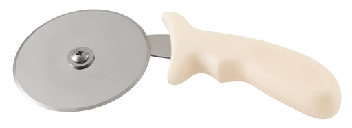 Pizza Cutter, 4"Dia Blade, White PP Hdl (12 Each)-cityfoodequipment.com