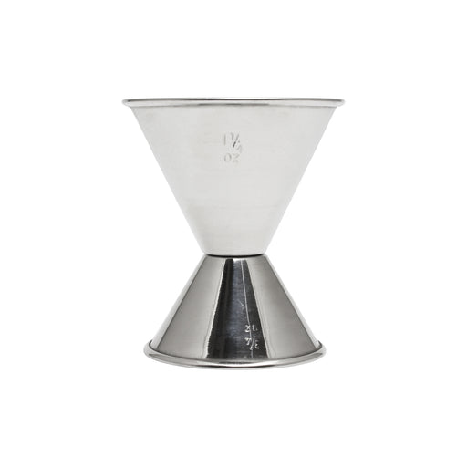 Thunder Group SLJG002 Double Jigger - 3/4 & 1 1/2 oz, Stainless - 12, (each)-cityfoodequipment.com