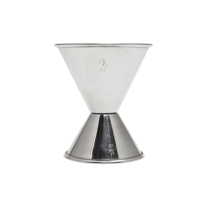 Thunder Group SLJG002 Double Jigger - 3/4 & 1 1/2 oz, Stainless - 12, (each)-cityfoodequipment.com