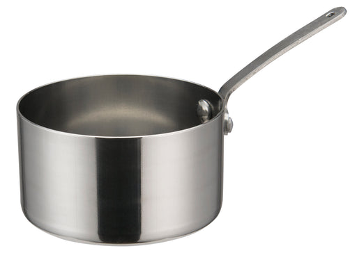 Mini Sauce Pan, 3-1/2"Dia x 2"H, Stainless Steel (12 Each)-cityfoodequipment.com