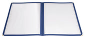 Menu Cover, Double Fold, 9-3/8" x 12-1/8", Blue (25 Each)-cityfoodequipment.com