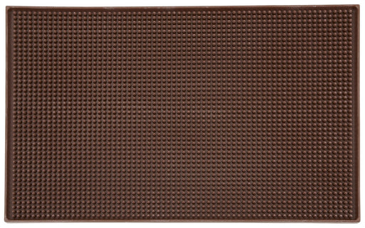 Bar Service Mat, 18" x 12", Brown (12 Each)-cityfoodequipment.com