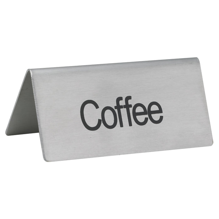 Tent Sign, "Coffee", S/S (12 Each)-cityfoodequipment.com