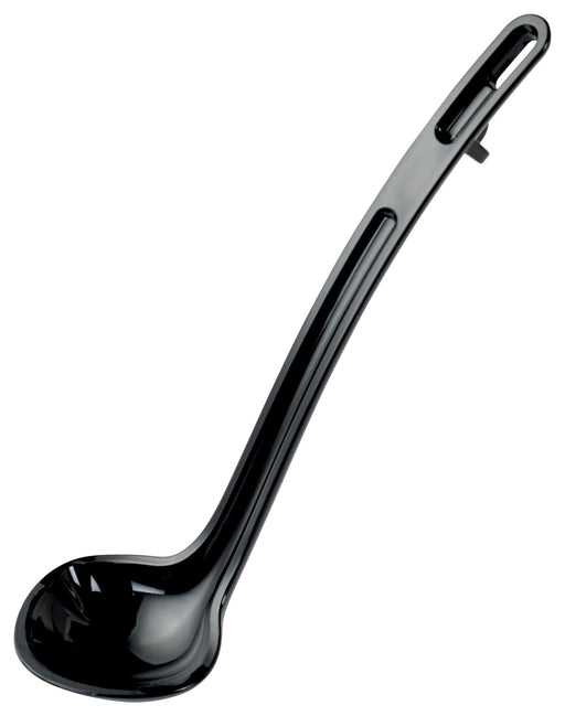 8-1/2" Ladle, 3/4oz, Black, PC, Curve (12 Each)-cityfoodequipment.com
