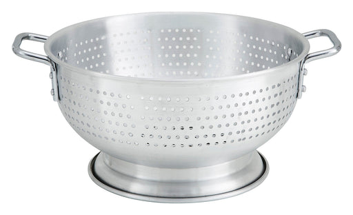 Colander w/Base & Handle, 8qt, Alu (6 Each)-cityfoodequipment.com