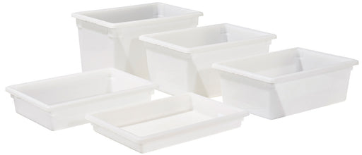 Food Storage Box, 18" x 26" x 12", White, PP (6 Each)-cityfoodequipment.com