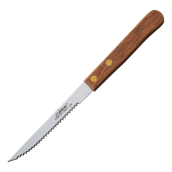 Steak Knives, 4" Blade, Wooden Hdl (24 Dozen)-cityfoodequipment.com