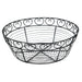 Bread/Fruit Basket, Black Wire, 10" Round (12 Each)-cityfoodequipment.com