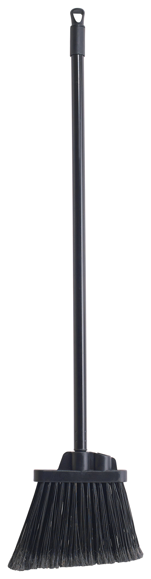 Lobby Broom Set, Flagged, Black Bristles, 30"L Metal Handle, Medium Duty (12 Set)-cityfoodequipment.com