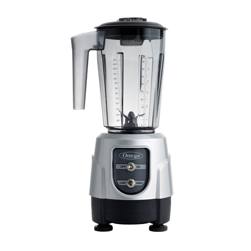 Omega High or Low Speed Blender, 1.4 Liter Capacity, in Silver-cityfoodequipment.com