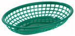 Fast Food Baskets, Oval, 9-1/2" x 5" x 2", Green (3 Dozen)-cityfoodequipment.com
