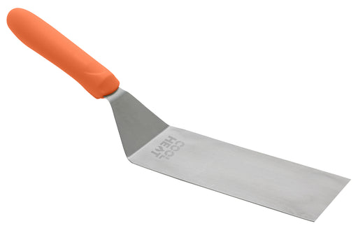 High Heat Square Edge Turner, Orange Nylon Hdl, 6-1/4"x3" Blade (12 Each)-cityfoodequipment.com