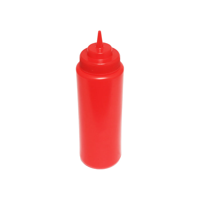 32 OZ WIDE-MOUTH SQUEEZE BOTTLE, RED (6PK) LOT OF 1 (Pk)-cityfoodequipment.com