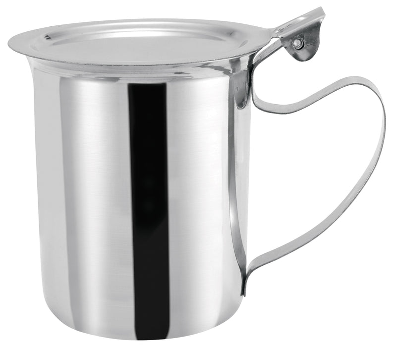 10oz Creamer Server, Stackable Cover, S/S (12 Each)-cityfoodequipment.com