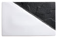 Ardesia Visca 13-1/2" x 8-1/2" Porcelain Rect Platter, Blk & Wht, 2 pcs/pk (3 Pack)-cityfoodequipment.com