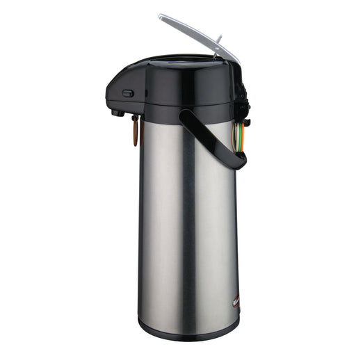 2.5L Glass Lined Airpot w/Lever Top, S/S Body (6 Each)-cityfoodequipment.com
