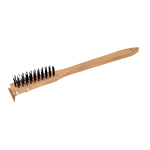 Thunder Group WDBS020H 20" Heavy Duty Wire Brush w/ Scraper - 12, (each)-cityfoodequipment.com