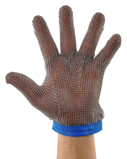 Protective Mesh Glove, Large, Reversible, Blue (10 Each)-cityfoodequipment.com