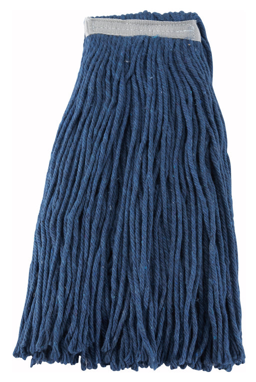 Mop Head, Blue Yarn, 24oz, 600g, Cut Head (20 Each)-cityfoodequipment.com
