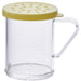 10oz Dredge with Yellow Snap-on Lid, PC (12 Set)-cityfoodequipment.com