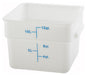 12qt Square Storage Container, Translucent, PP (12 Each)-cityfoodequipment.com