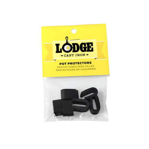 Lodge APP11 Pot Protectors, Pack Of Six, Black (QTY-12)-cityfoodequipment.com