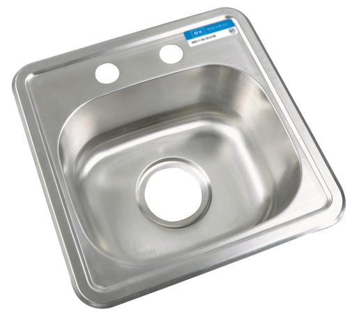 1 Compartment Drop-In Sink 15" x 15"-cityfoodequipment.com