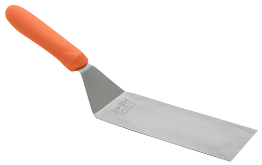 High Heat Square Edge Turner, Orange Nylon Hdl, 7-1/4"x3" Blade (12 Each)-cityfoodequipment.com