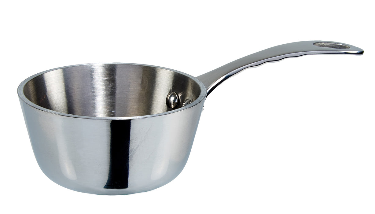 Mini 3" saucier, stainless steel, 5oz (6 Each)-cityfoodequipment.com
