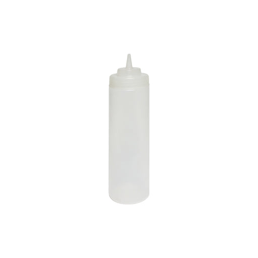 Thunder Group PLTHSB024CW 24 oz Wide Mouth Squeeze Bottle - Plastic, Clear - 1, (pack)-cityfoodequipment.com
