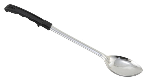 Winco Prime 15" S/S Solid Basting Spoon with Plastic Hdl, NSF (12 Each)-cityfoodequipment.com