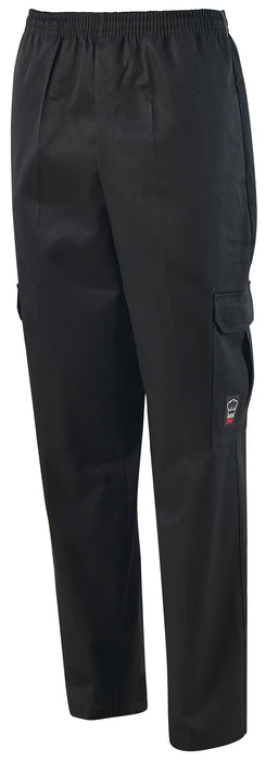 Cargo Chef Pants, Black, M (12 Each)-cityfoodequipment.com