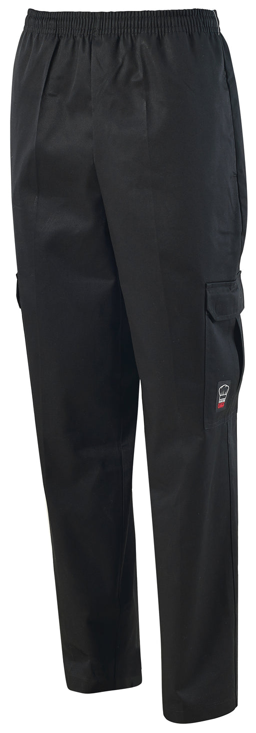 Cargo Chef Pants, Black, M (12 Each)-cityfoodequipment.com