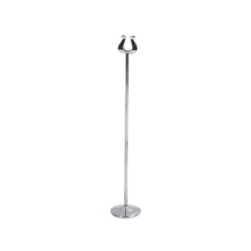 12" CARD STAND W/HEAVY STAINLESS STEEL BASE LOT OF 1 (Dz)-cityfoodequipment.com