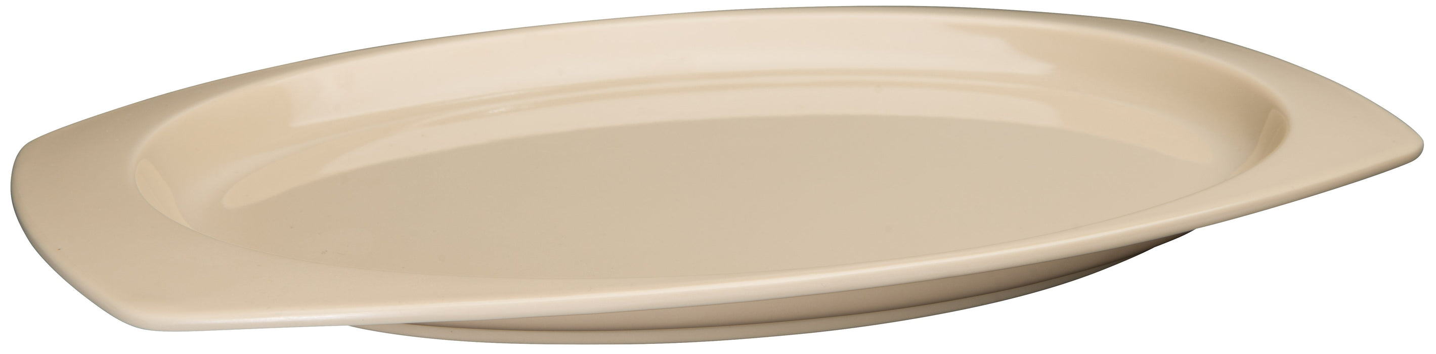 9-1/2" x 6-3/4" Melamine Rectangular Platters, Tan (4 Dozen)-cityfoodequipment.com