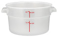 2qt Round Storage Container, Translucent, PP (12 Each)-cityfoodequipment.com