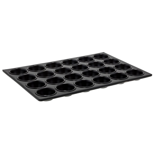 24 Cup Muffin Pan, Non-stick, 3oz, Alu (12 Each)-cityfoodequipment.com