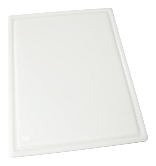Cutting Board, Grooved, 18" x 24" x-3/4", White (6 Each)-cityfoodequipment.com