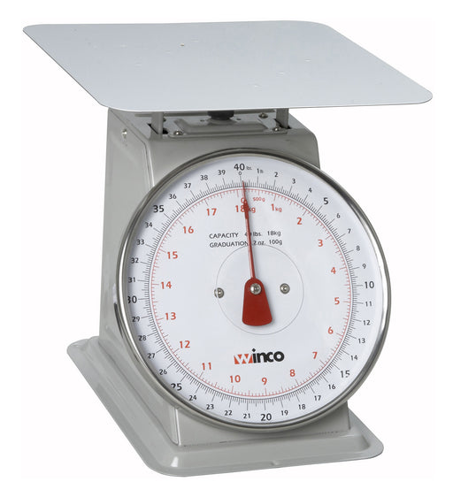 40Lbs Receiving Scale, 8" Dial (2 Each)-cityfoodequipment.com