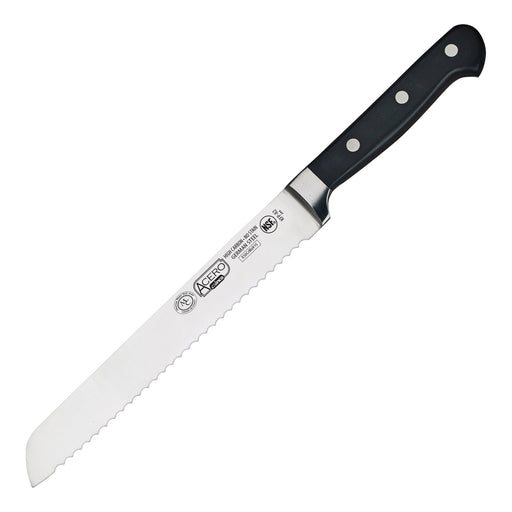 8" Bread Knife, Triple Riveted, Full Tang Forged Blade (6 Each)-cityfoodequipment.com