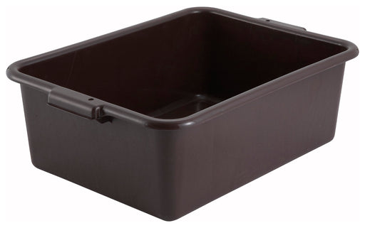 7" Dish Box, Standard Weight, Brown (6 Each)-cityfoodequipment.com