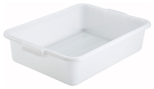 5" Dish Box, Standard Weight, White (12 Each)-cityfoodequipment.com