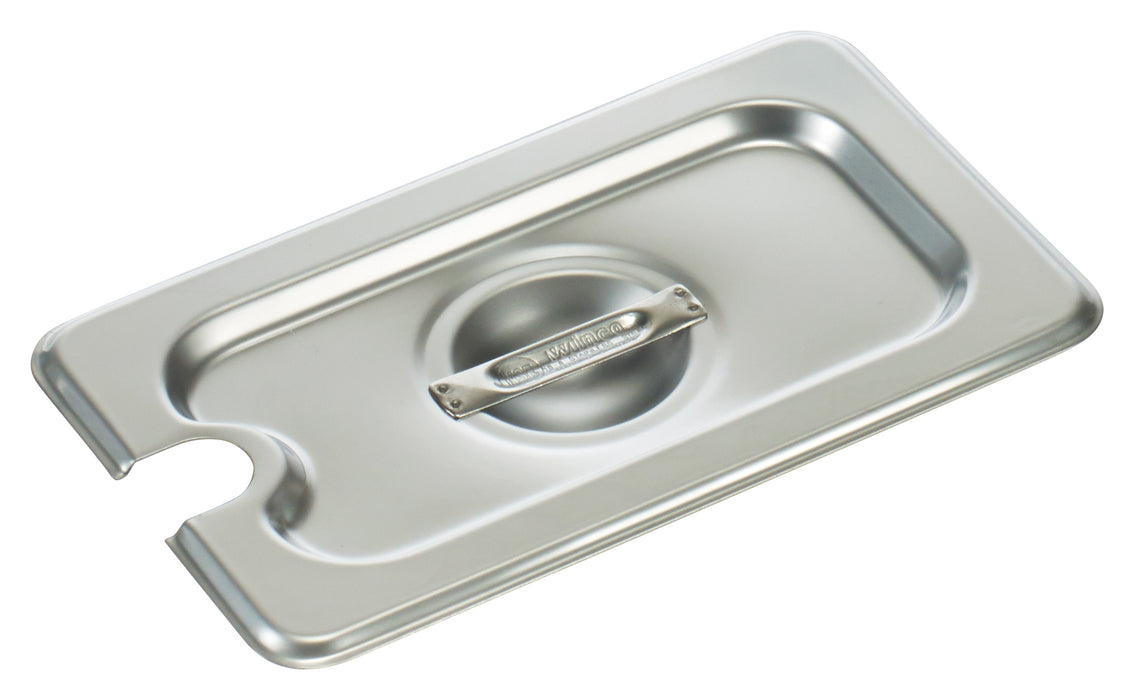 S/S Steam Pan Cover, 1/9 Size, Slotted (12 Each)-cityfoodequipment.com