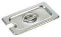 S/S Steam Pan Cover, 1/9 Size, Slotted (12 Each)-cityfoodequipment.com