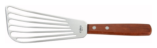 Fish Spatula, Wooden Hdl, 6.5" Blade (12 Each)-cityfoodequipment.com