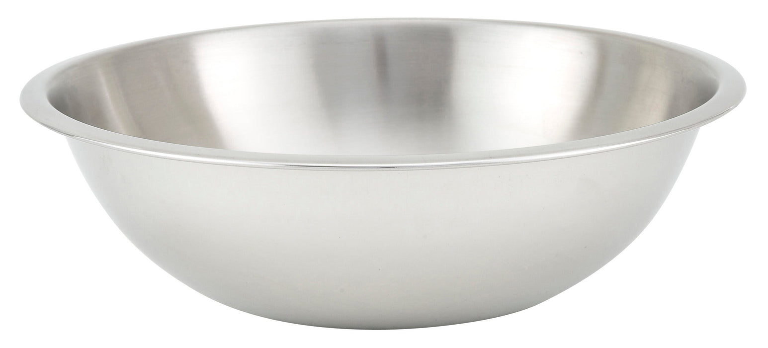 4qt Mixing Bowl, Shallow, Heavy-duty S/S,0.65mm (12 Each)-cityfoodequipment.com