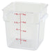 8qt Square Storage Container, Clear, PC (12 Each)-cityfoodequipment.com