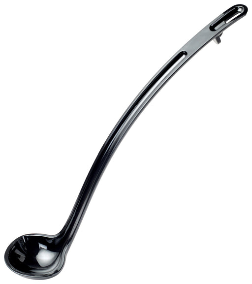 13" Ladle, 1oz, Black, PC, Curve (12 Each)-cityfoodequipment.com